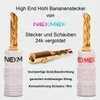 Hohl Bananenstecker 4mm schraubbar 16x NEXMEX Stecker für Produktbild-Vorschau 10
