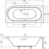 Badewanne Eckbadewanne 170x75 Links mit AcrylSchürze, Produktbild-Vorschau 12