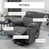 Televizní křeslo HOMCOM s funkcí pomoci při vstávání, Náhled obrázku produktu 7