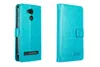 Two views of a turquoise flip-style phone case against a white background. Podgląd zdjęcia produktu
