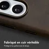 Accezz Couverture arrière Magsafe en cuir vintage pour le Voir les images du produit 2