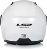 The back view of a white LS2 Airflow II motorcycle helmet. Anteprima dell’immagine prodotto