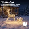 Outsunny LED Rentier mit Schlitten, 175 Warmweiße LEDs für Produktbild-Vorschau 7