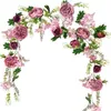 Pfingstrosen Girlande, Deko Blumen Künstlich, Kunstblumen Produktbild-Vorschau 1