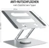 Laptop Ständer Höhenverstellbar mit 360° drehbarer Basis Produktbild-Vorschau 5