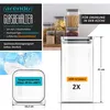 Bocaux Arendo, lot de 2 récipients en verre borosilicaté de Voir les images du produit 2