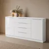 Kommode "Oliva" 166cm, weiß-glänzend Produktbild-Vorschau 2