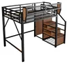 Letto a soppalco 140x200 cm con striscia LED, scala di Anteprima dell’immagine prodotto 13