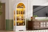 Vitrine de 180 cm de hauteur, avec portes en verre trempé, Voir les images du produit 6