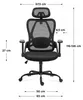 MARK ADLER Manager 2.9 Black | Sedia da ufficio ergonomica Anteprima dell’immagine prodotto 4