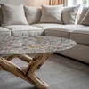 Bedruckte Glas Tischplatte Fi 80 cm – Glasplatte mit Motiv Produktbild-Vorschau 2