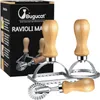 Bugucat Ravioli Ausstecher Set, Teigtaschenrad Former mit Produktbild-Vorschau 1