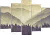 Bild auf Leinwand - Leinwandbild - Berge Wald Natur - Produktbild-Vorschau 1