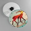 Wanduhr - Rund - Glasuhr - Hirsch Illustration modern Produktbild-Vorschau 2
