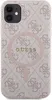 A pink and gray Guess branded iPhone case with a MagSafe ring. Produktbild-Vorschau
