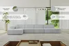 ALTDECOR Ecksofa in L-Form IREA-L3-v4 412x165x77 cm Schwarz Produktbild-Vorschau 6