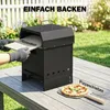Outsunny 3-in-1 Outdoor Pizzaofen Holzbefeuerter Pizza Ofen Produktbild-Vorschau 6