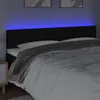 vidaXL LED čelo postele černé 200x5x78/88 cm Látka Náhled obrázku produktu 2