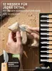 A person is carving a wooden bear with a set of carving knives. Produktbild-Vorschau