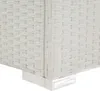Lettino prendisole con cuscino in rattan bianco Anteprima dell’immagine prodotto 4