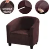 2 kusy Klubové křeslo Slipcover Křeslo Cover Stretch Velvet Náhled obrázku produktu 2