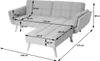 Schlafsofa HWC-K18 mit Ottomane, Couch Sofa Gästebett, Produktbild-Vorschau 10