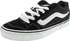 A black and white Vans sneaker is shown against a white background. Voir les images du produit