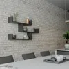 DECORTIE Tibet Wandregal Modernes Bücherregal , Anthrazit Produktbild-Vorschau 2