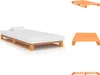 vidaXL Palettenbett Braun Massivholz Kiefer 100×200 cm -  Produktbild-Vorschau 1