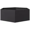 Pflanzkübel Schwarz Sechseckig 138x120x45 Stahl Produktbild-Vorschau 4