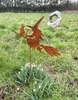 Gartenfigur Hexe mit Katze auf Besen fliegend 20x25cm + Produktbild-Vorschau 3