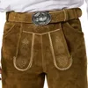 Kurze Lederhose Jakob - olivbraun, 56 Produktbild-Vorschau 7