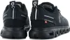 A rear view of two black ON Running Cloud 6 WP Waterproof sneakers. Produktbild-Vorschau