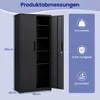 COSTWAY Zamykana szafka na dokumenty, 180 cm metalowa Podgląd zdjęcia produktu 3