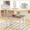COSTWAY 120x70 cm Esstisch für 4-6 Personen, Produktbild-Vorschau 5