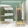 Handtuchhalter, freistehend, 3 Stangen, Bambus/Edelstahl, Produktbild-Vorschau 6