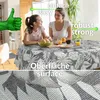 Tischdecke Wachstuch Premium Blumen Grau Robust Produktbild-Vorschau 4