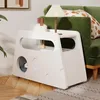 Sideboard, Moderner weißer Beistelltisch mit Produktbild-Vorschau 2