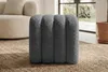 riess-ambiente Polsterhocker VOGUE 40cm grau Bouclé U-Form Produktbild-Vorschau 3