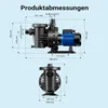 Wiltec Poolpumpe 18600 l/h 750 W für 74-110m³ Pools, Produktbild-Vorschau 3