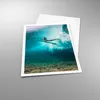 Poster - Poster ohne Rahmen - Surfen Unterwasser Frau - Produktbild-Vorschau 3