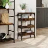vidaXL Kuchyňský vozík kouřový dub 53x20x76 cm materiál na Náhled obrázku produktu 3