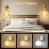 1x lampada da parete ricaricabile vintage per comodino, Anteprima dell’immagine prodotto 3