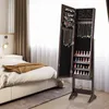 COSTWAY Armoire à bijoux à inclinaison réglable, étagère à Voir les images du produit 2