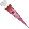 Schultüte 70cm rund Schmetterlingstraum mit Filzverschluss Produktbild-Vorschau 3