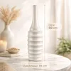 Blumenvase Keramik Blumen Vase weiß Tischdeko Blumenschale Produktbild-Vorschau 4