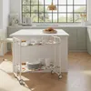 A kitchen scene with a serving cart in the foreground. Voir les images du produit
