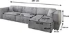Masseno Ecksofa TOLMO P mit Schlaffunktion L-Form, Sofa mit Produktbild-Vorschau 7