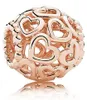 Pandora Charme Rose 780964, roodgoudkleurige hartvormige Productafbeelding-voorbeeld 16