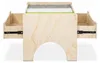 Buxibo kindertafel met bouwplaat en opbergla. Houten Productafbeelding-voorbeeld 5